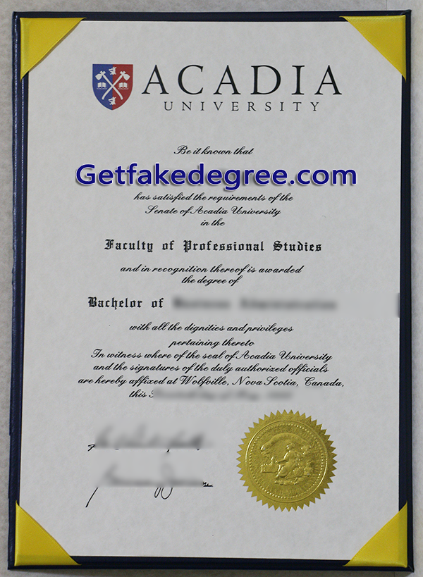 Acadia University degree
