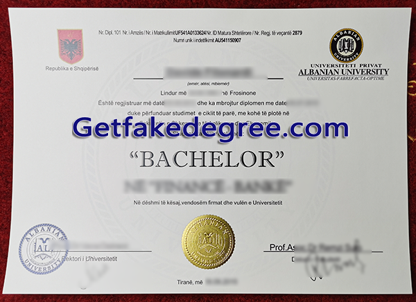 Albanian University degree