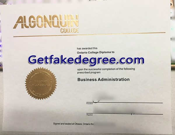 Algonquin College degree