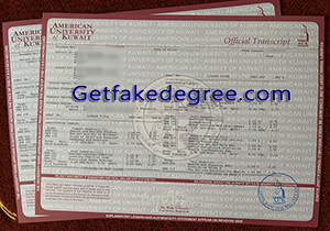 buy fake American University of Kuwait transcript