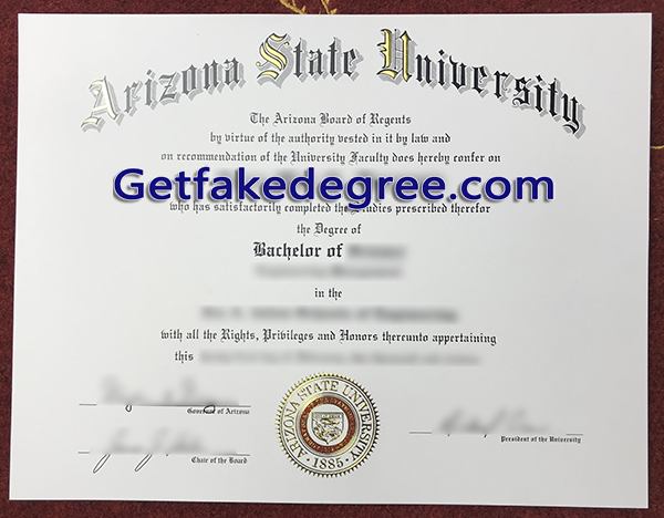 Arizona State University diploma, ASU fake degree