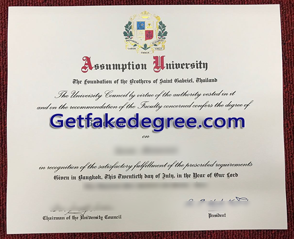 Assumption University diploma