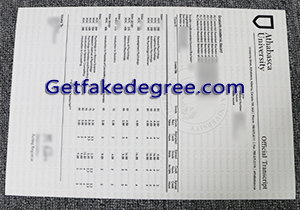 buy fake Athabasca University transcript