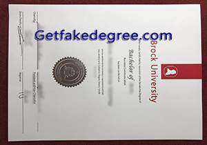 buy fake Brock University degree
