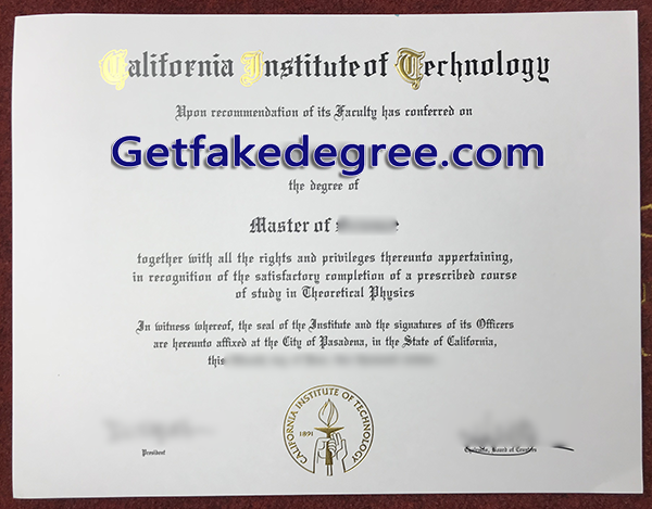 California Institute of Technology degree