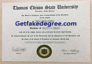 buy fake Thomas Edison State University diploma