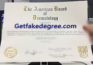 buy American Board of Dermatology fake certificate