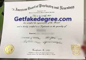 buy fake ABPN certificate