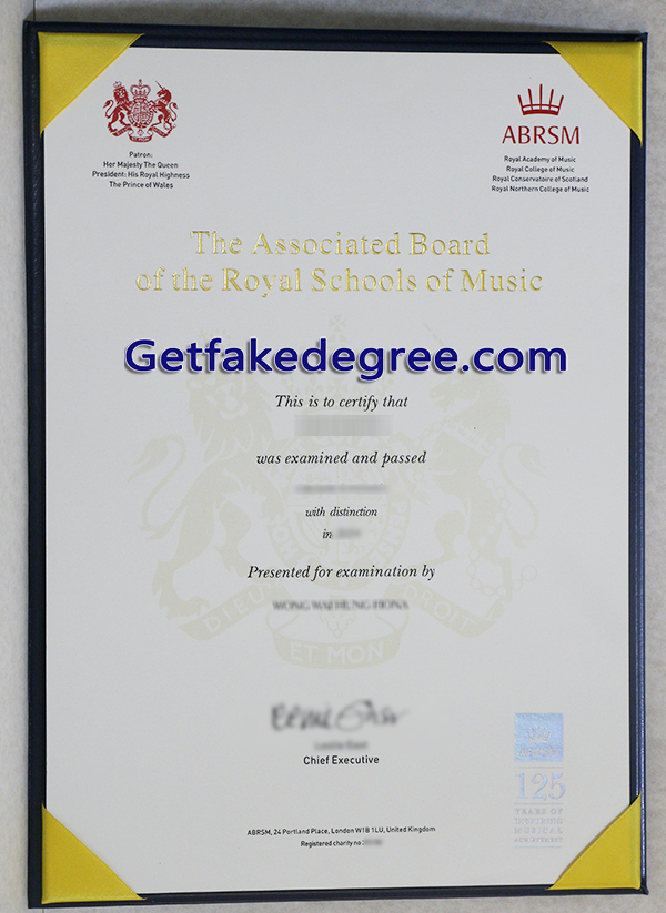 ABRSM certificate, Associated Board of the Royal Schools of Music fake certificate