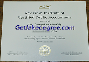 buy AICPA fake certificate