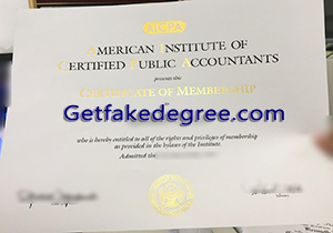 buy fake AICPA certificate