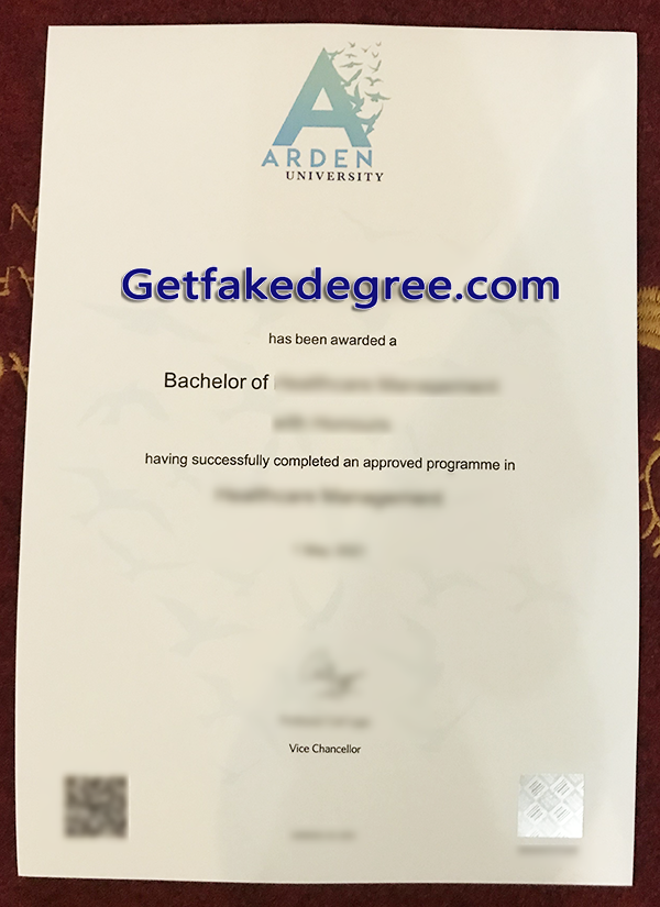 Arden University diploma, Arden University fake degree