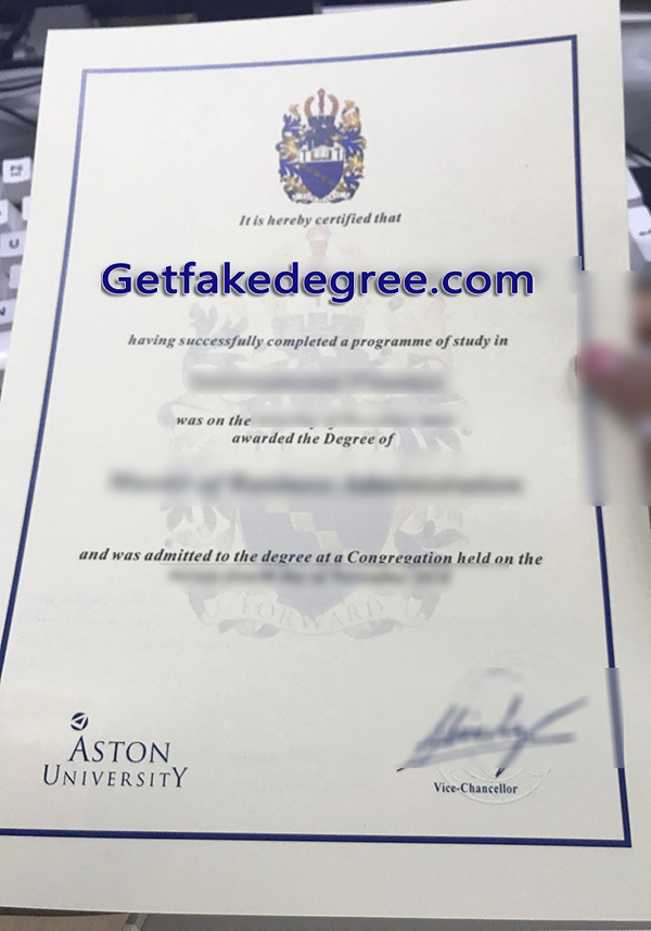 Aston University degree, Aston University fake diploma