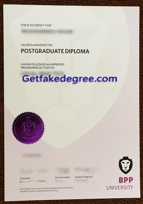 BPP University fake degree, BPP University diploma