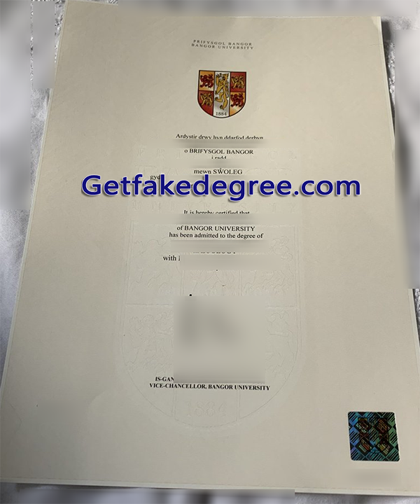 Bangor University diploma, fake Bangor University degree