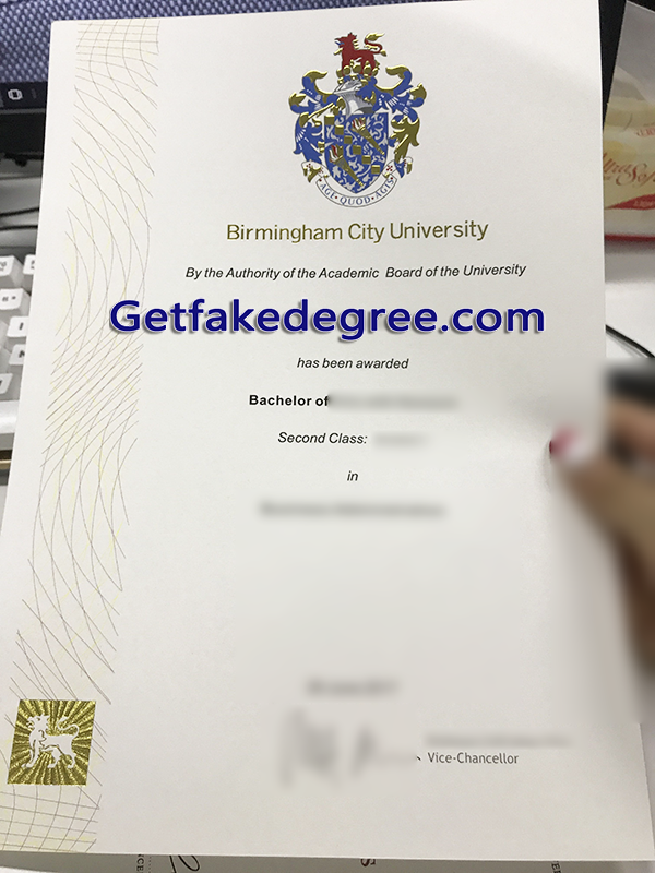 Birmingham City University degree, Birmingham City University fake diploma