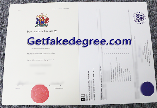 Bournemouth University fake diploma transcript, Bournemouth University degree and transcript
