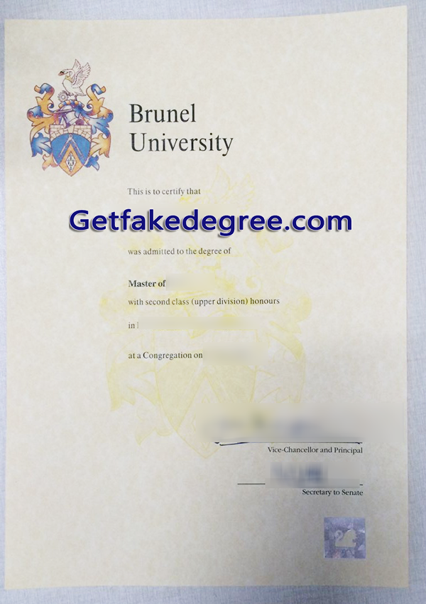 Brunel University degree, Brunel University fake diploma 