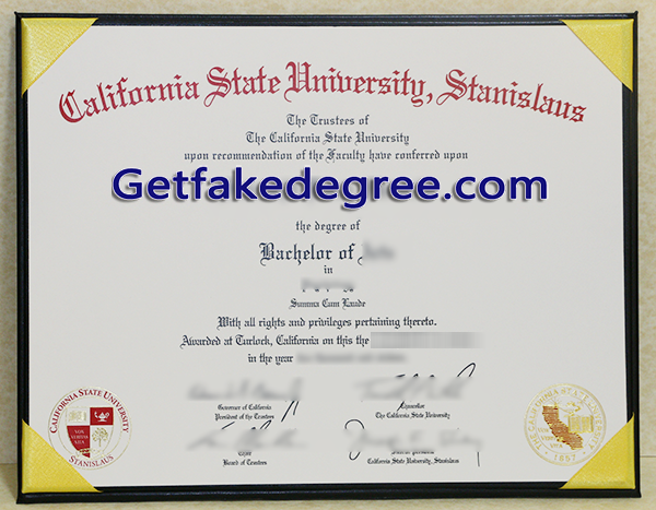 California State University Stanislaus degree, fake CSU Stanislaus diploma