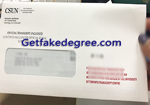 buy California State University Northridge transcript envelope