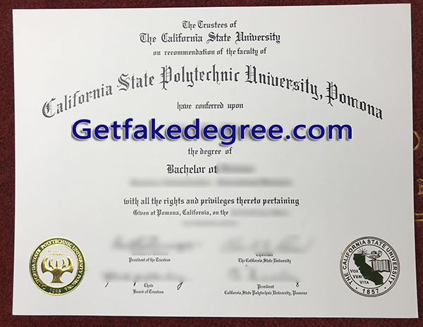 California State Polytechnic University Pomona diploma, Cal Poly Pomona fake degree