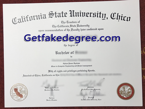 California State University Chico degree, Chico State fake diploma