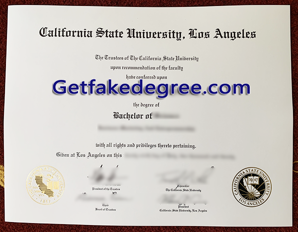 California State University Los Angeles degree, fake CSULA diploma