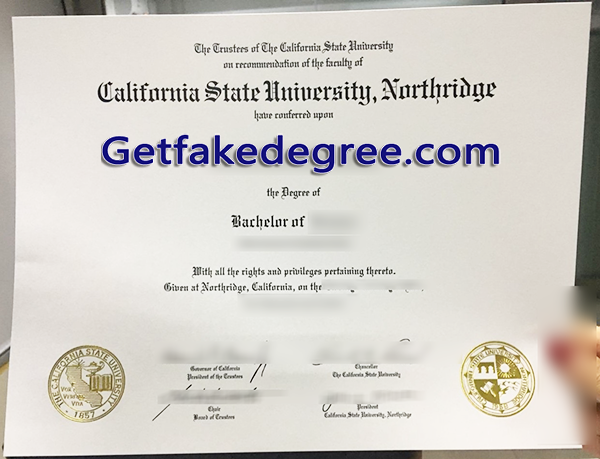 California State University Northridge degree, CSUN fake diploma