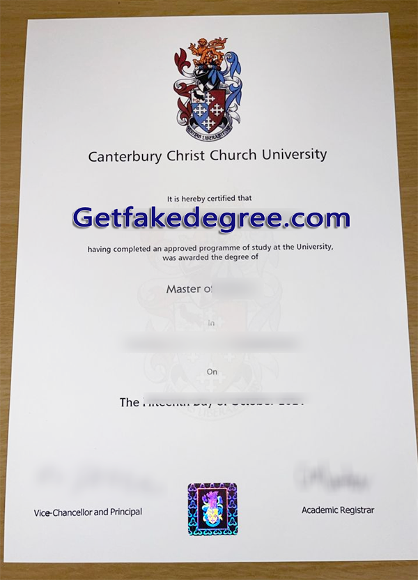 Canterbury Christ Church University diploma, Canterbury Christ Church University fake degree