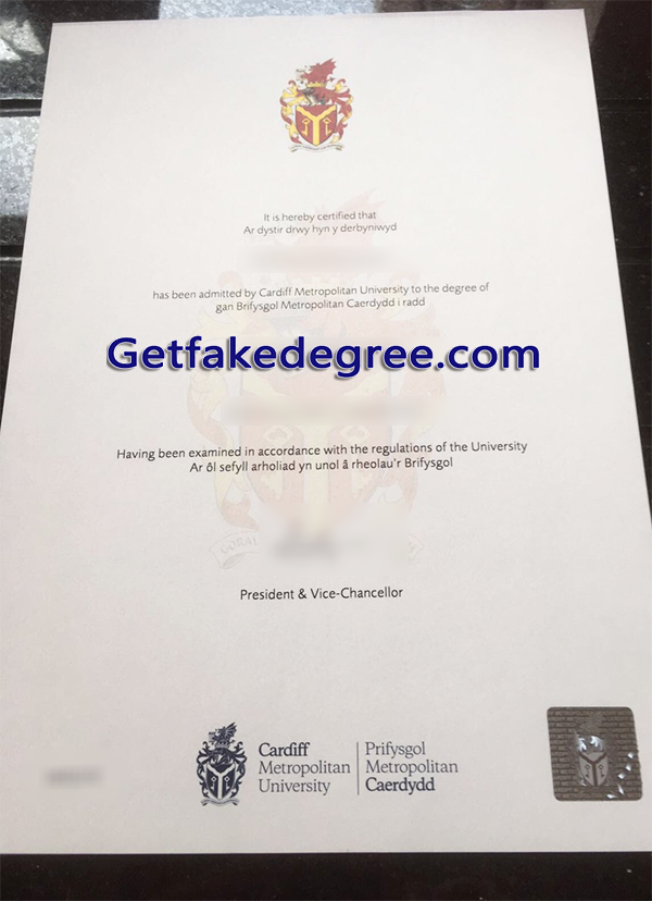 Cardiff Metropolitan University degree, Cardiff Metropolitan University fake diploma