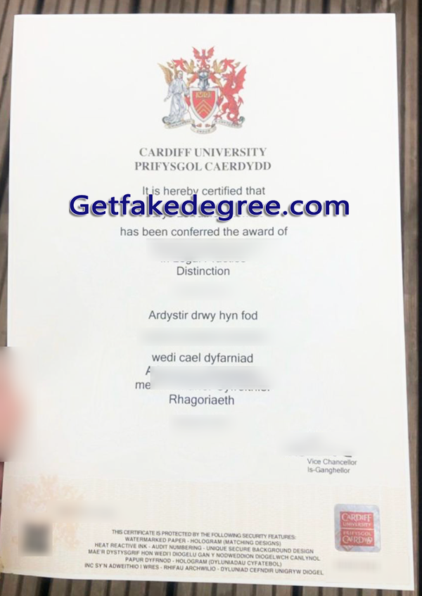 Cardiff University diploma, Cardiff University fake degree