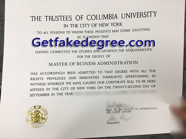Columbia University diploma, Columbia University fake degree