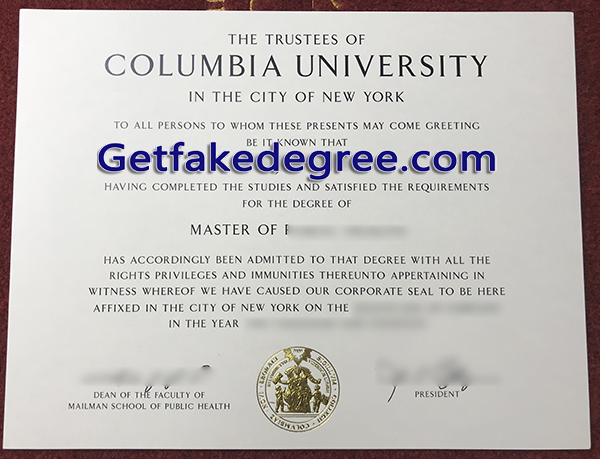 Columbia University degree, fake Columbia University diploma