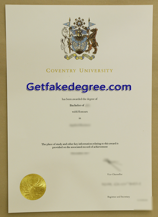 Coventry University degree, Coventry University fake diploma