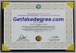 buy fake Çukurova University degree