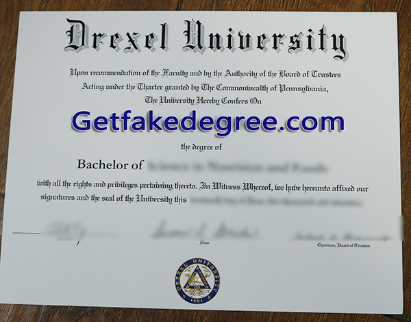 Drexel University degree, Drexel University fake diploma 