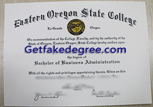 buy fake Eastern Oregon State College degree