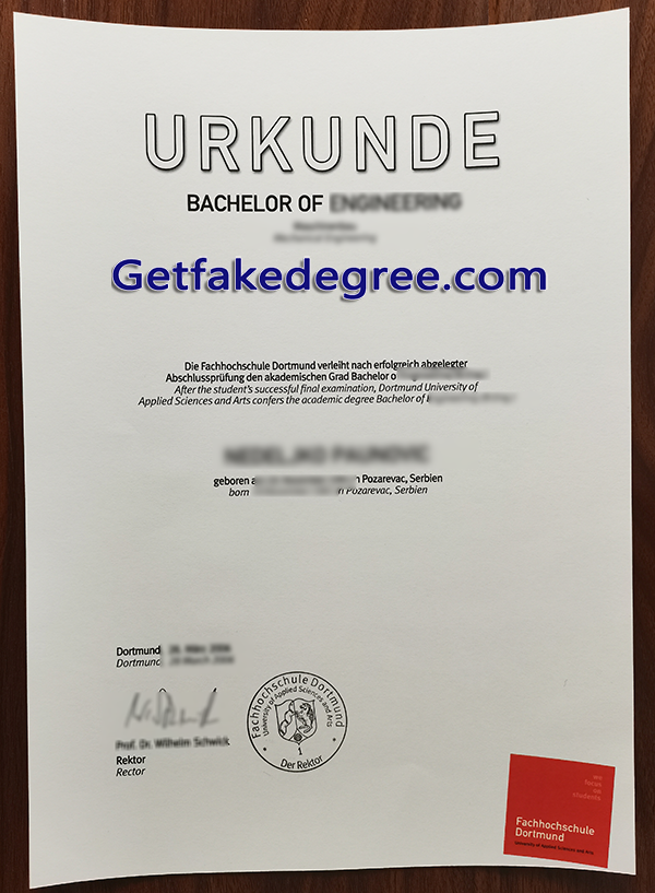 Fachhochschule Dortmund diploma