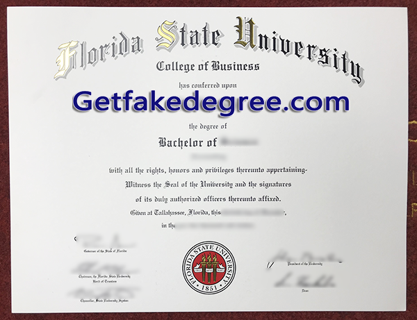 Florida State University diploma, FSU fake degree