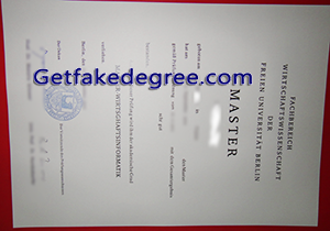 buy fake Free University of Berlin diploma