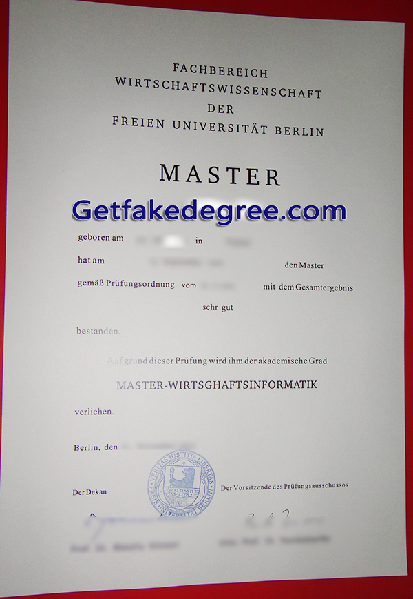 Free University of Berlin degree