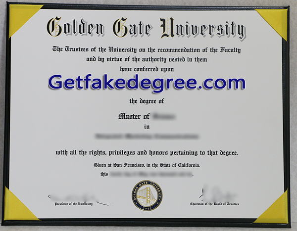Golden Gate University degree, Golden Gate University fake diploma