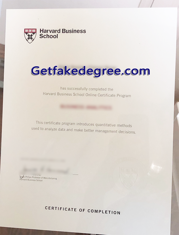 Harvard Business School degree, HBS fake diploma