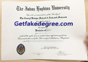 buy fake Johns Hopkins University diploma