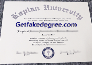 buy fake Kaplan University diploma