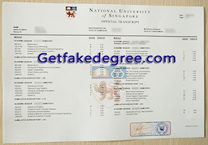 buy fake National University of Singapore transcript