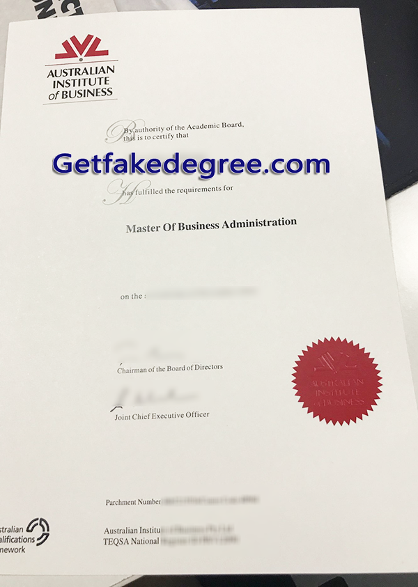 Australian Institute of Business diploma, Australian Institute of Business fake degree