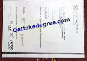 buy fake Cambridge CELTA certificate