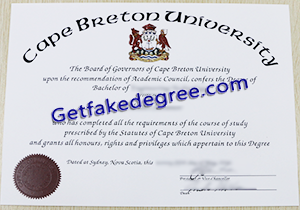 buy fake Cape Breton University degree