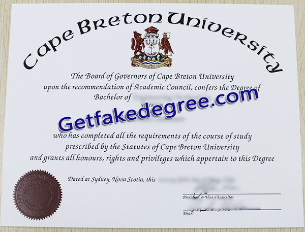 Cape Breton University degree, Cape Breton University fake diploma
